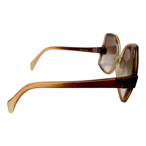 Pierre Leman Butterfly Orange Clear Sunglasses Frames Womens Full Rim H3711 - Picture 4 of 7